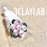☆送料無料☆愛を込めて花束を/ピンク薔薇　オーロララメ
