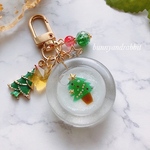 クリスマスツリー🎄サークルシェイカーキーホルダー  