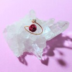 【再販】小粒 赤い薔薇（コーラル） オープン ピンキーリング