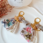 インド刺繍×tassel 〜keyholder〜バッグチャーム