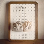 【ナチュラル】ねこ巾着 お弁当袋