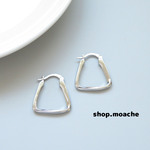 【ピアス】1ペア　キャッチレスピアス　フープピアス　シルバー
