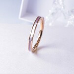 【☆SAKURAカラー☆】単品オーロラカラー シェルリング   レインボー ピンク 結婚指輪   サージカルステンレス 金属アレルギー対応 誕生日 ギフト 