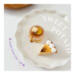 【数量限定】さつまいもスイーツセット［食品サンプル|ミニチュア|フェイクスフード|クレイケーキ|サツマイモ|スイートポテト|レジン|パンケーキ|タルト|ホットケーキ|秋|おままごと|インテリア雑貨］