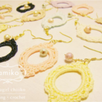 額縁ピアス/イヤリング　楕円