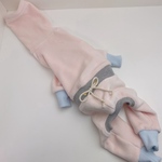 オーダー 極暖 ベロアボンバーヒート ロンパース ベビーピンク犬服