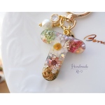 フラワーボックス風❁︎イニシャルキーホルダー*:.＊T