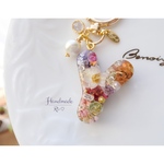 フラワーボックス風❁︎イニシャルキーホルダー*:.＊Y2