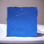 星空・絵画『一等星の君No.54』-アクリル画・星・雲・空・原画・テクスチャーアート・超現実主義・印象派-by麗しの空