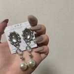 mirror×clear×silver  modepierce・イヤリング