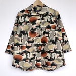 着物リメイク　レトロブラウス