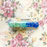 🉐特価【美auraのカケラ】ビオラ／花びら／ドライフラワー／押し花／ブルー／グリーン／ヘアクリップ