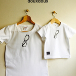 親子ペア❤️メガネTシャツ