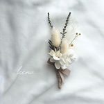 【新作】コサージュ　＊white × white＊ 