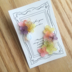 パステルカラー紫陽花イヤーカフ
