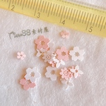 金属感 　桜 122#ハート花  歯車 極薄レジン 封入 素材 レジン液   ネイルシール　ネイルホイル