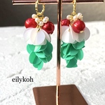 【特価❤️420→300再販なし】2個/クリスマスケーキのじゃらじゃらチャーム　MCH177 オリジナルパーツ