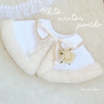 『winter poncho』　犬 猫 ペット ポンチョ クリスマス 冬服