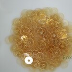 スパンコール 5mm 約700枚(約4g) 丸 半透明 黄土色 (SCC050OCHDHS)