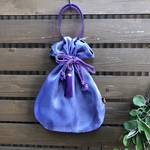 巾着BIGBAG（薄紫×グレー）送料無料キャンペーン中