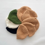 ネームタグ付き　こどもの肌にも柔らか　モコモコどんぐり帽子　ベビー　キッズ　ニット