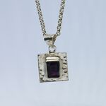 SALE＊天然石＊アメジスト　ネックレス　SV