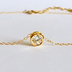 14KGF＊5A＊CZダイヤネックレス(6mm)