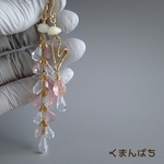 ご専用です。《14kgfチャーム》ローズクォーツ×ムーンクォーツ×エチオピアンオパール♡アシンメトリー贅沢チャーム♡1356