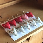 Mamabear様専用です。ハートのオーナメント＊red＆white10個set