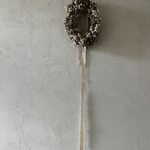 k様ご予約作品　白い小花のアンティークリース