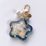 dot shaker keychain (blue-star)