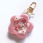 [11月17日販売] Flower shaker keychain(darkpink)