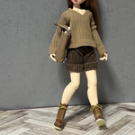 コーデュロイショートパンツ☆ドール洋服(リカちゃんブライスの洋服)