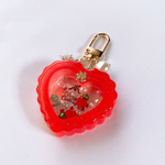 Fluffy shaker keychain [Christmas red]