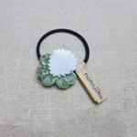 【売約済み】白つめ草ヘアゴム
