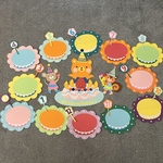 カラフルマカロンのお誕生表