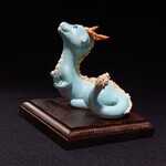 干支　本水晶　「昇り龍」
