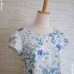 リバティタナローン　 パフスリーブブラウス イルマ