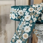 [☆透け素材ベース] [実物のお色味と違う場合があります] インド刺繍リボン　花　インド刺繍　スパンコール　刺繍リボン　リボン　りぼん　※10月8日よりゆうパケットにて発送