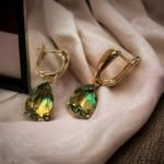 ピアス キュービックジルコニア グラデーションストーン ドロップピアス