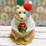 🎄🎁⭐️北欧しろくま貯金箱　🧑‍🎄クリスマス雑貨お着替えセット