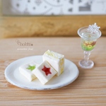 ミニチュア  クリスマスサンドウィッチ＆カクテル