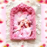 🎉クリスマス感謝価格🎉 🌹🎄Christmas decor🎄🌹design fame Decoupage🌹【Rose Angel】送料無料