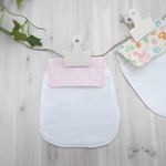 【再販】 ふわさら６重ガーゼのポケット付き汗取りパッド（ピンクドット）