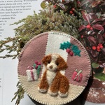 🎄felt  de  patchwork puppyのコインケース🎄