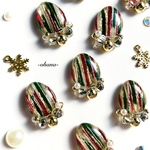 【再販10点】お耳にも可愛いオーナメントを❤️🎄.*🎅🏼🎁もりっとビジューピアス/イヤリング