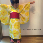 誰でも簡単に着せられる♡お花の浴衣