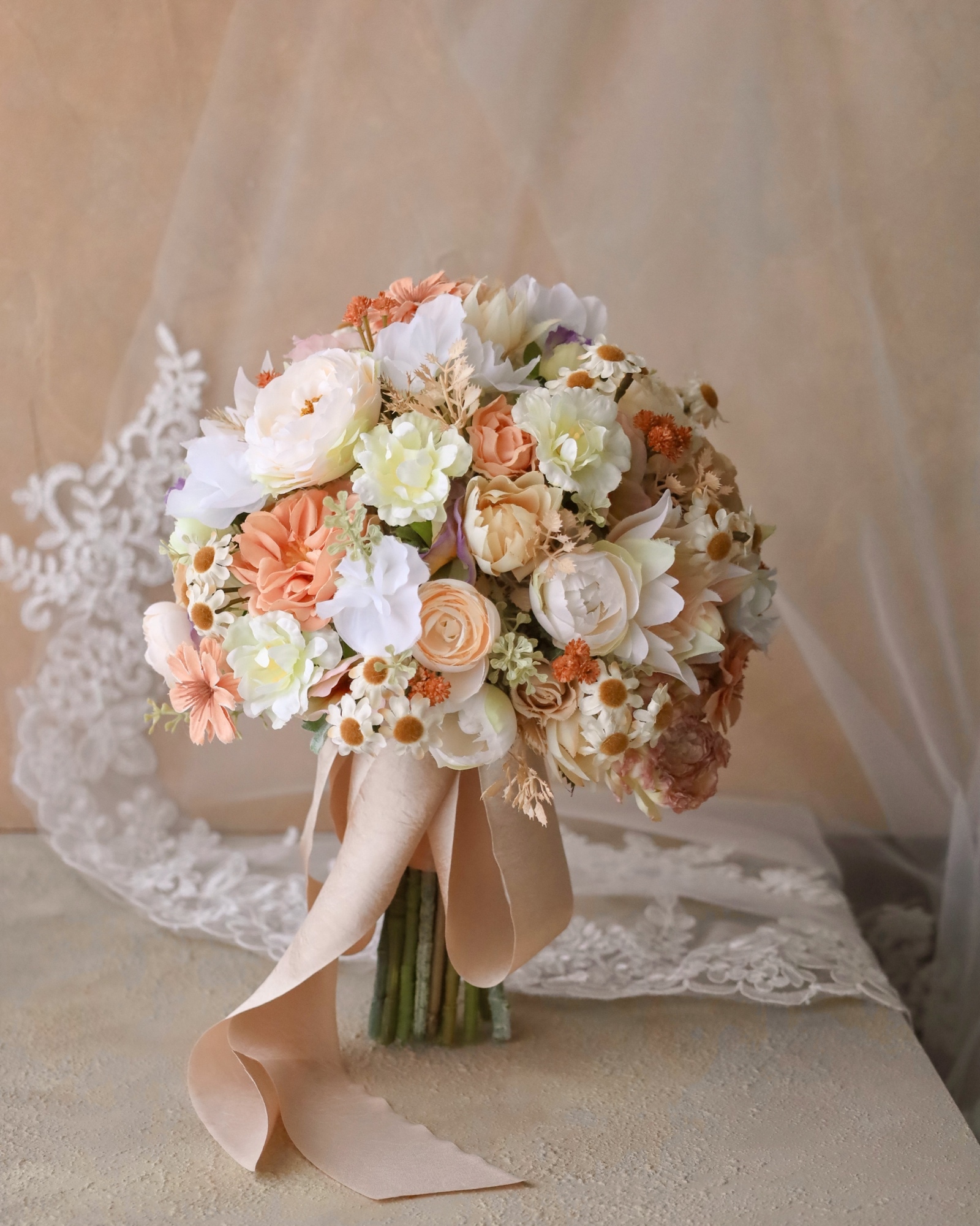 ✿おしゃれなアンティークピンク　ピオニーナチュラルブーケ （造花）新品　未使用品 ✿おしゃれなアンティークピンク ピオニーナチュラルブーケ （造花