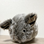  【だるん、グレー】花柄ストライプの子