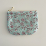 ポーチ　ミナペルホネン　チェックアンドストライプ